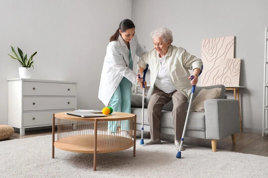 Fisioterapia para idosos em casa